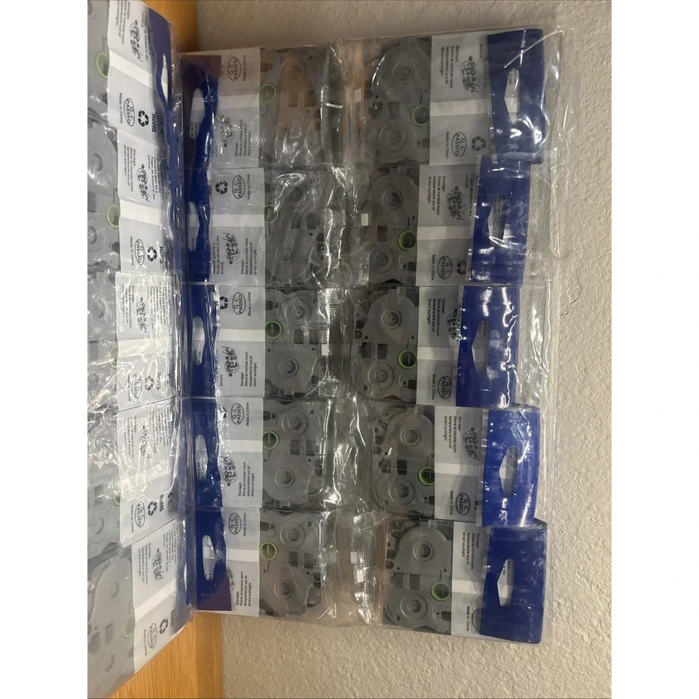 Lot Of 20 Label Tape Cassette Laminated 12 mm Black On White Tape TZc-231 Sealed